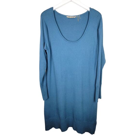 Soft Surroundings Style #47755 Scoop Neck Split Hem Sweater Dress - Size L Tall - Picture 1 of 4